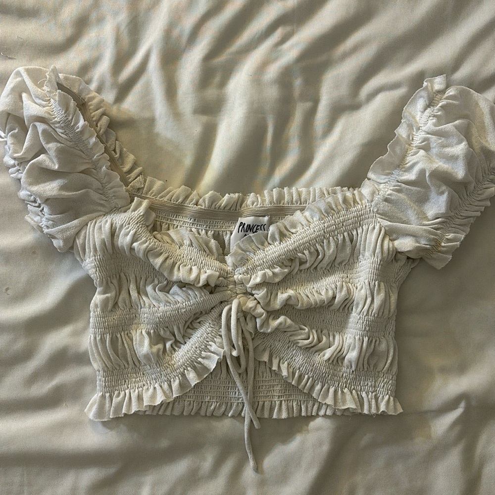 Princess Polly Front Tie Girly Top 🤍